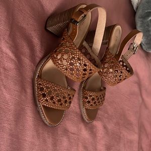 Madewell The Basketweave High-Heel Sandal size 9.5